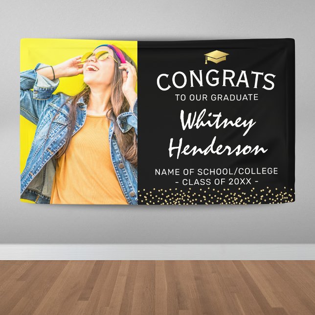 Photo Graduation Félicitations Bannière (Créateur téléchargé)