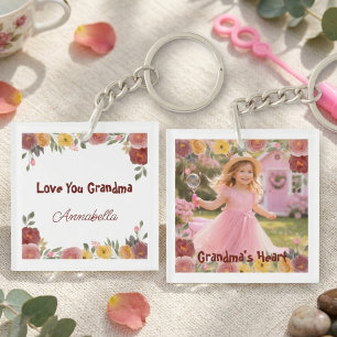 Photo Grand-mère Florale – Cadeau Souvenir
