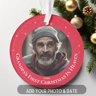 Photo Grand-Père Premier Noël Au Ciel Personnalisé