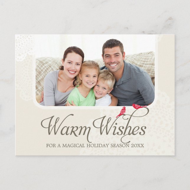 PHOTO GREETING CARTE POSTALE :: voeux chauds 1 (Devant)