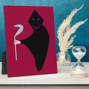 Photo Grim Reaper Halloween Plaque