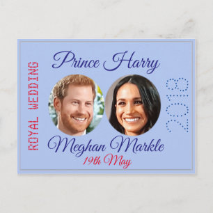 Photo Harry et Meghan Carte postale Mariage royal