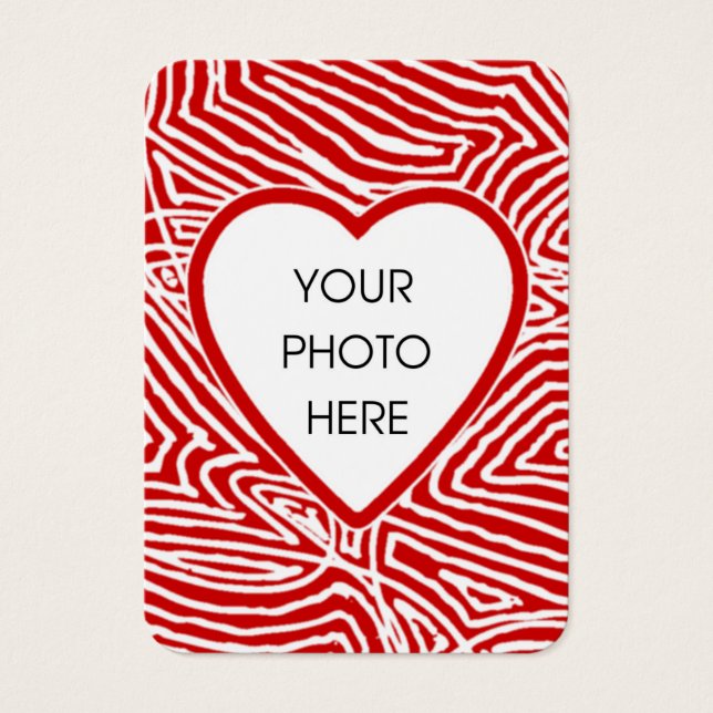 Photo Heart Mini Valentines Cartes (Devant)
