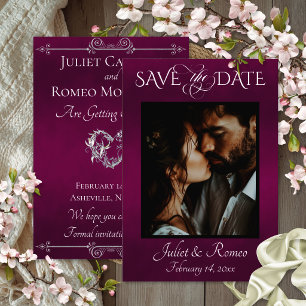 Photo & Heart Save the Date sur Plum