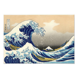 Photo Hokusai La Grande Vague Impression