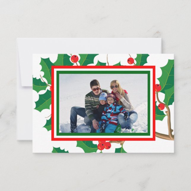 Photo Holly - Carte de Noël 3x5 (Devant)