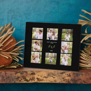 Photo Huit photos personnalisées Famille Collage Plaque 