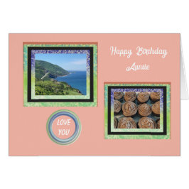Photo Images de la carte d'anniversaire de la tant