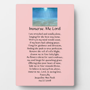 Photo Immerser moi Lord Plaque