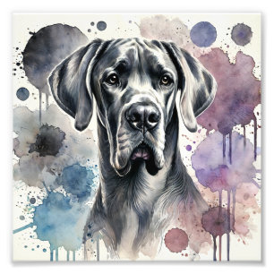 Photo Impression de l'aquarelle Regal Great Dane