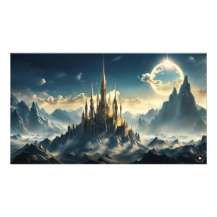 Photo Impression de paysage de château de montagne