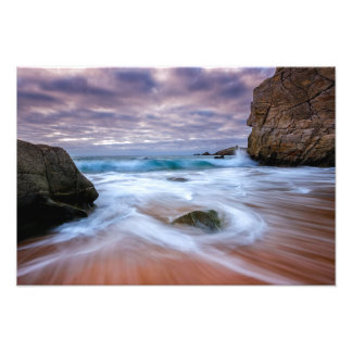 Photo Impression de paysage marin à longue exposition