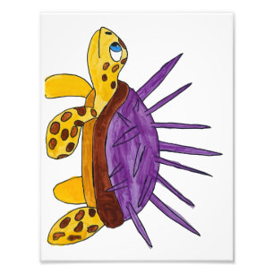 Photo Impression de tortue marine épineuse