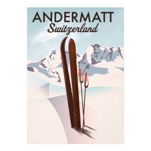 Photo Impression de voyage des affiches de ski Andermatt