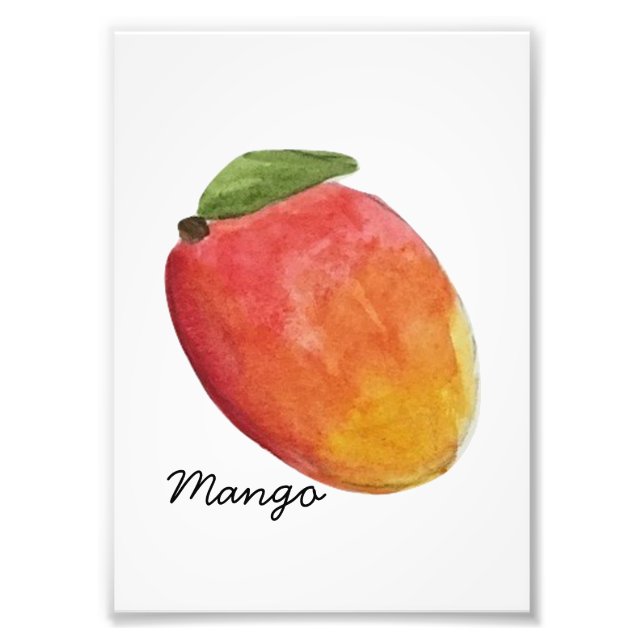 Photo Impression Mango aquarelle (Devant)