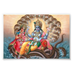 Photo Impression Vishnu & Lakshmi (6 po x 4 po)