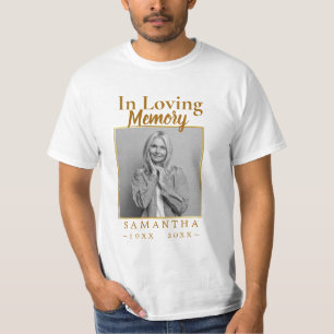 Photo In Loving Memory Celebration Of Life T-Shirt