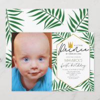 PHOTO - Invitation 1er Anniversaire Petit Prince F