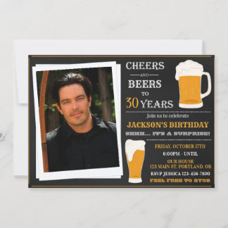 Photo Invitation à la bière et à la bière pour adu