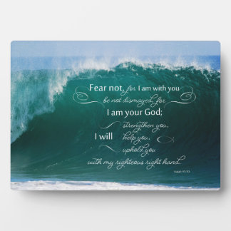 Photo Isaïe 41 10 Bible Verse Easel Plaque