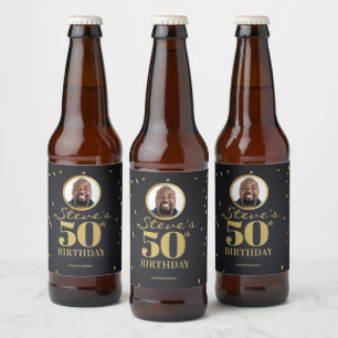 Photo Jalon Anniversaire Bière Étiquettes