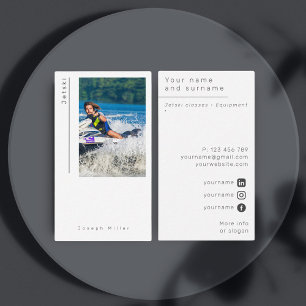 Photo jet ski Carte de visite moderne