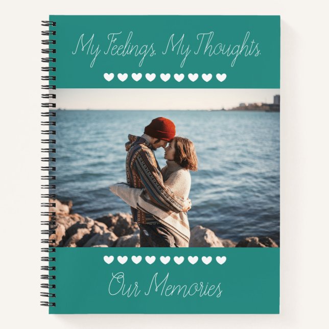 Photo Journal romantique, pensées et souvenirs (Devant)
