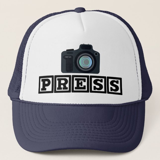 Photo Journaliste Casquette de presse (Devant)