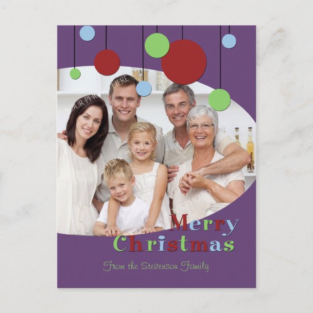 Photo Joyeux Noël Cartes postales Décorations mode (Devant)