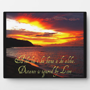 Photo La sagesse hawaïenne Plaque chrétienne
