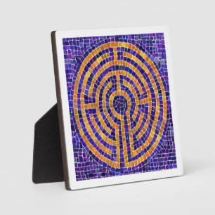 Photo LABYRINTH MOSAIC 5.25 Plaque Carré - Blanc