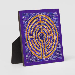 Photo LABYRINTH MOSAIC 5.25 Plaque Carré - violet