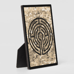 Photo LABYRINTH V 5x7 Plaque avec chevalet - Noir