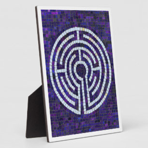 Photo LABYRINTHE VIII Plaque avec chevalet 8x10 - Blanc