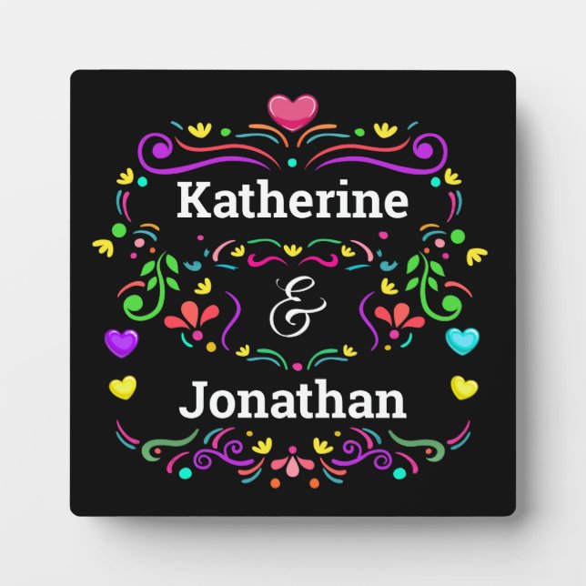Photo Love Customisée Tabletop Plaque (Devant)