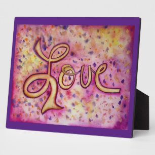 Photo Love Rose Glamour Peinture Poème Plaque