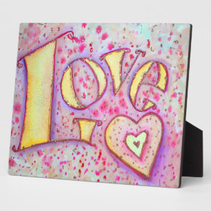 Photo Love Sweet Rose Peinture Poème Plaque
