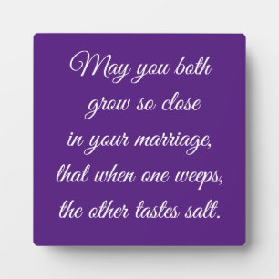 Photo Magnifique Mariage Dit Plaque Tabletop