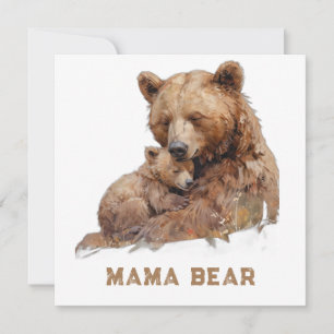 *~* Photo MAMAN OURS Ap72 Jolie Carte de Fête des