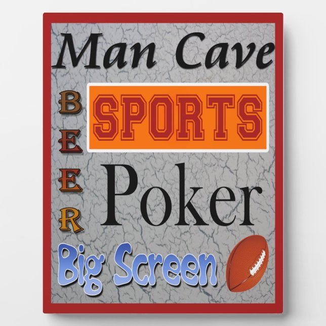 Photo Man Cave Plaque (Devant)