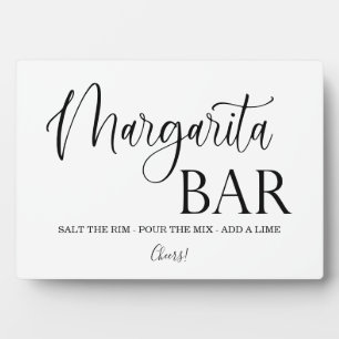 Photo Margarita Bar Signal mariage Tabletop Plaque