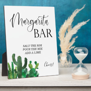 Photo Margarita Bar Signal mariage Tabletop Plaque