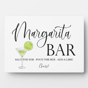 Photo Margarita Bar Signal mariage Tabletop Plaque