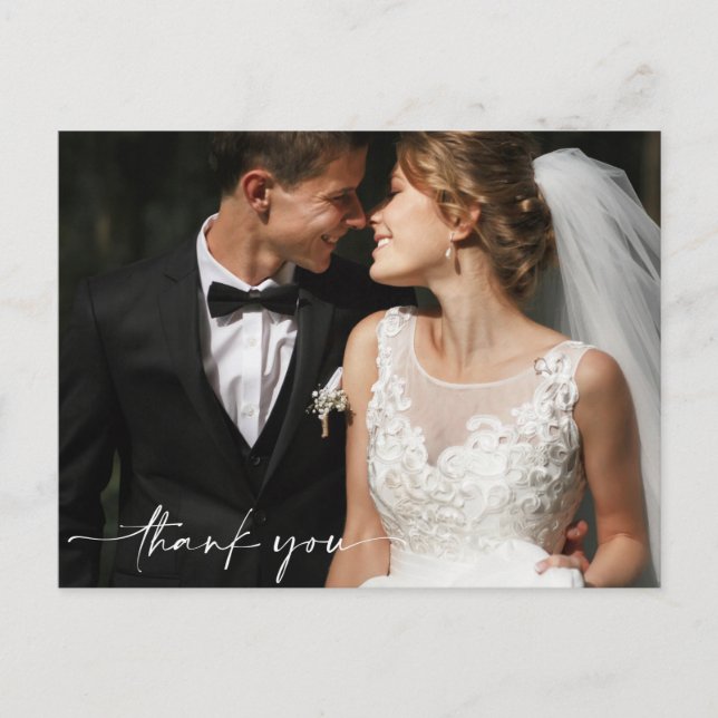 Photo mariage Carte de remerciements (Devant)