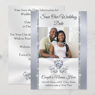 Photo, Mariage Enregistrer les cartes de dates ave