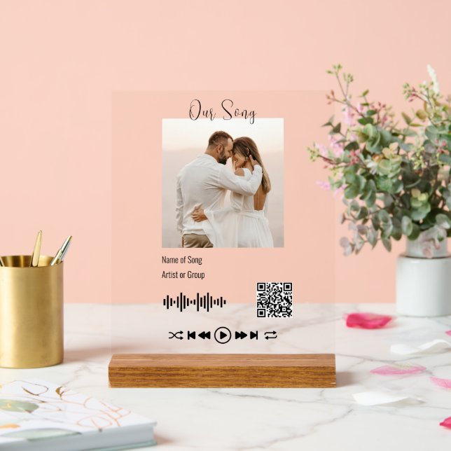 Photo Mariage moderne QR Code First Dance Song (Mariage)
