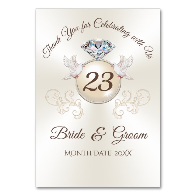 PHOTO Mariage personnalisé Cartes Numéro de tablea (Par défaut)