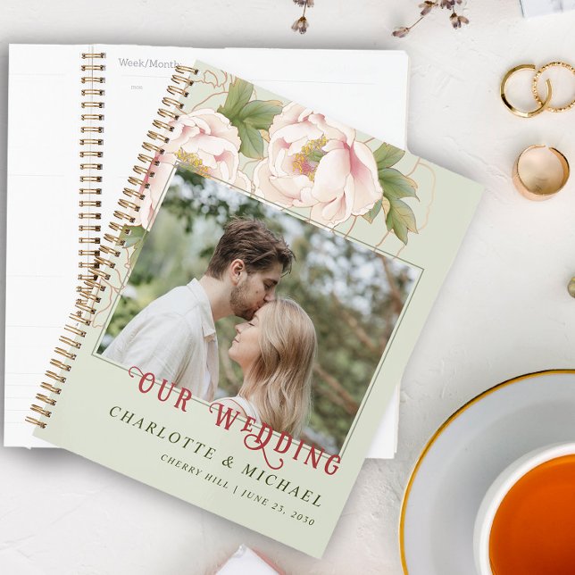 Photo Mariage personnalisée Blush et Sage Floral (Créateur téléchargé)