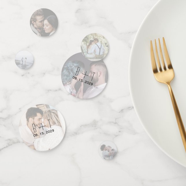 Photo Mariage personnalisée Confetti (Groupe)