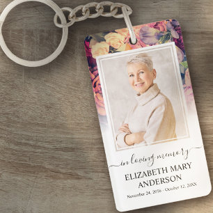 Photo Mémorial En Mémoire Amoureuse Moody Floral